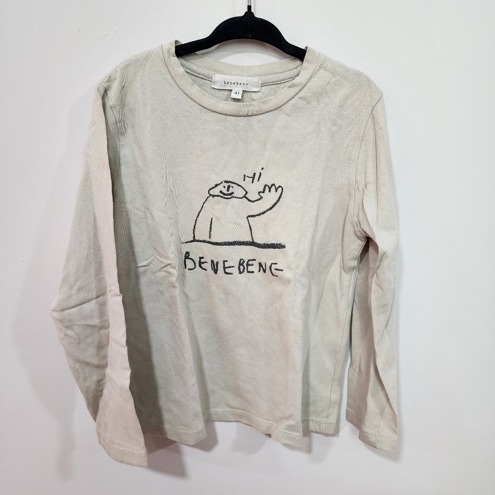 Benebene long sleeve tee, size 4